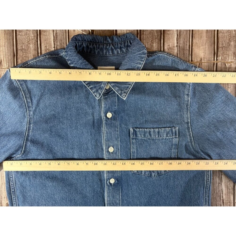 Octobre Editions Spence heavy denim Shirt overshirt size L NWOT mspr $189 - Picture 6 of 7